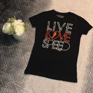NWOT Live Love Speed style fitted top